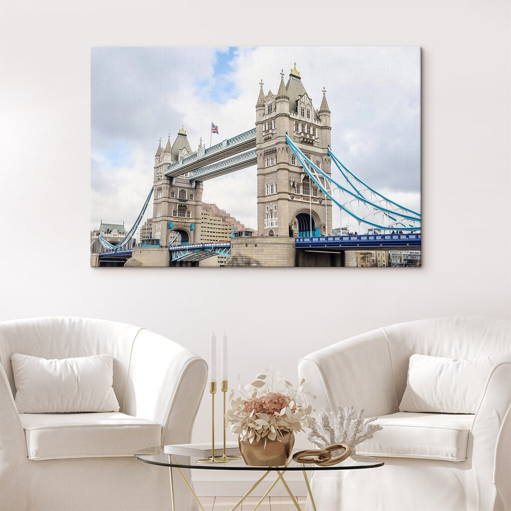 Bridge with towers and a bridge over water Bridge with towers and a bridge over water