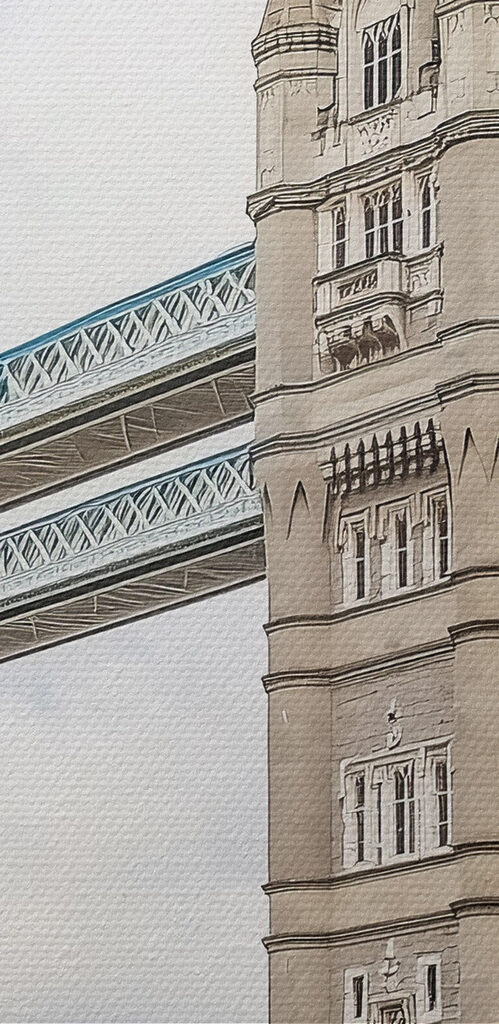 Bridge with towers and a bridge over water Bridge with towers and a bridge over water