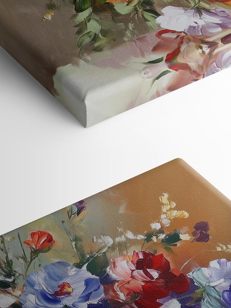 Painting of flowers in a vase