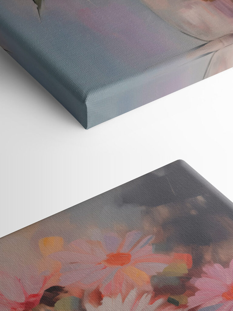 Painting of flowers in a vase Painting of flowers in a vase