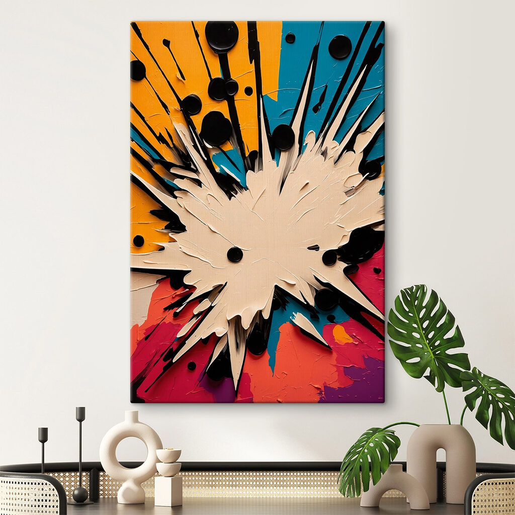 White and black explosion White and black explosion