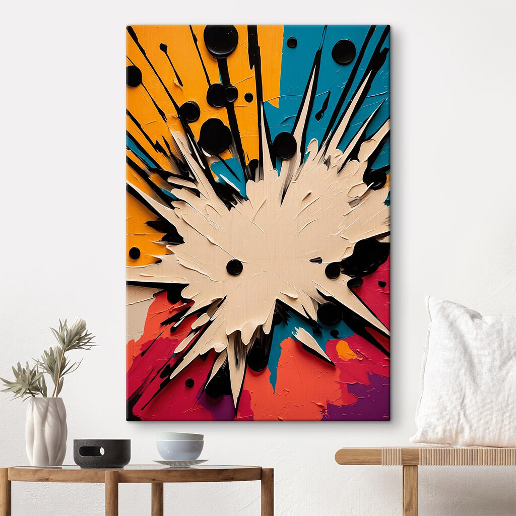 White and black explosion White and black explosion