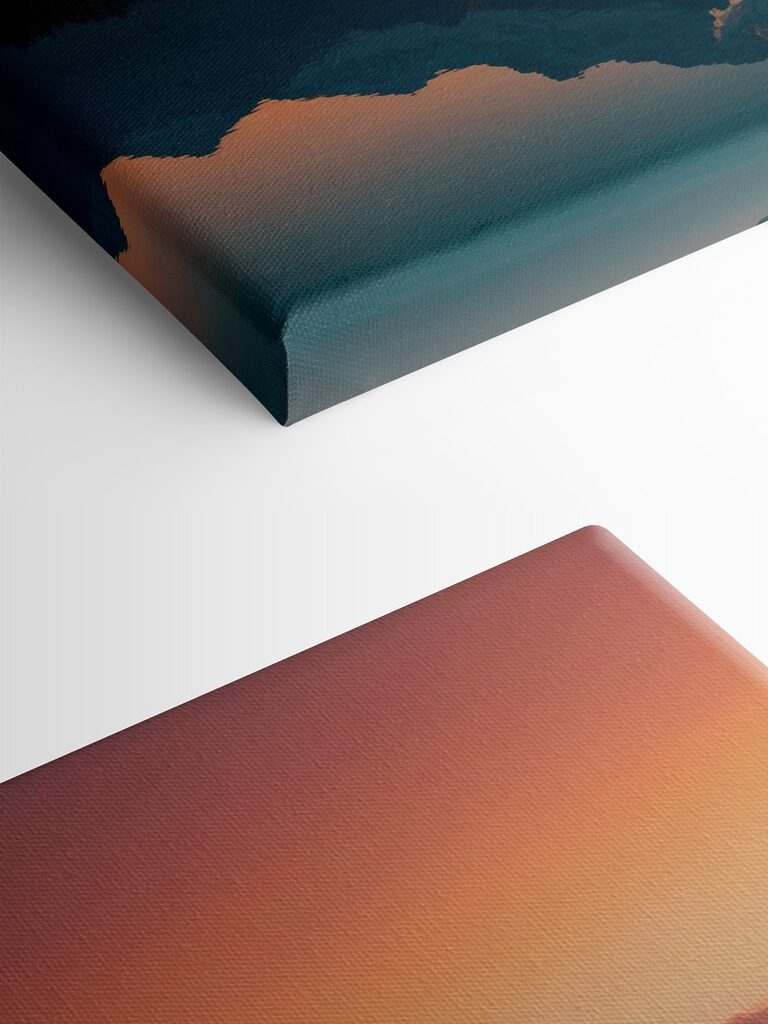 Mountain range with flowers and a lake Mountain range with flowers and a lake