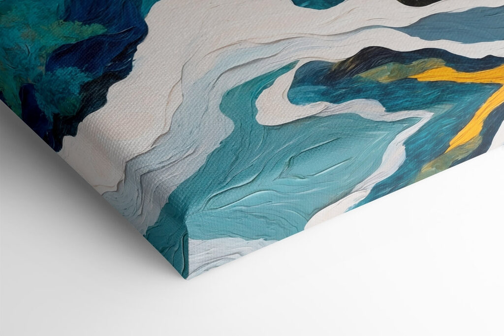 Painting of trees and clouds