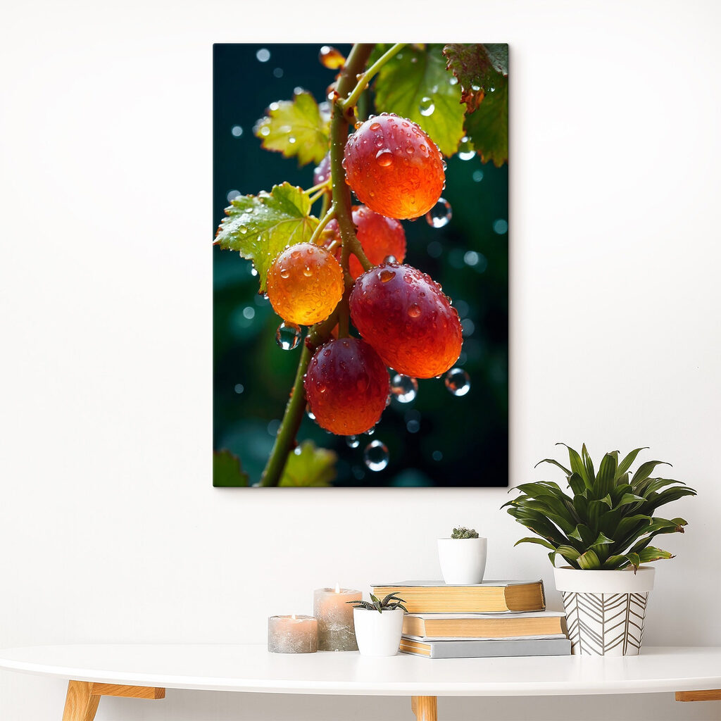 Bunch of grapes with water droplets on them Bunch of grapes with water droplets on them