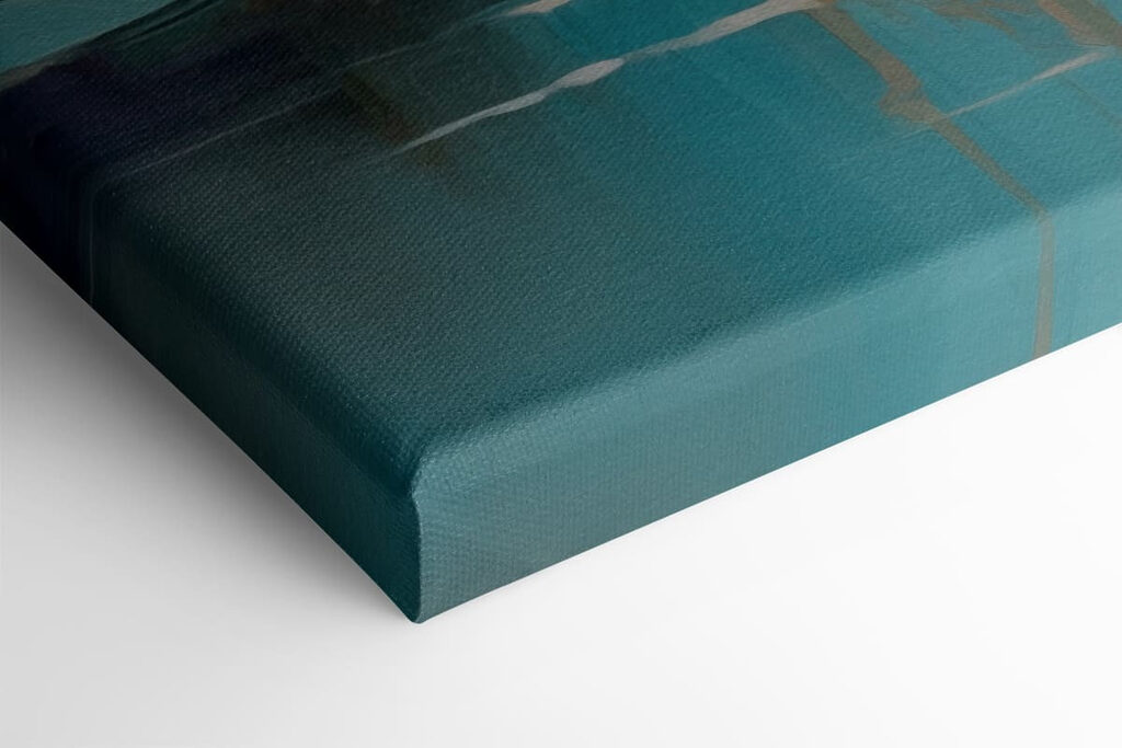 Painting of flowers on water