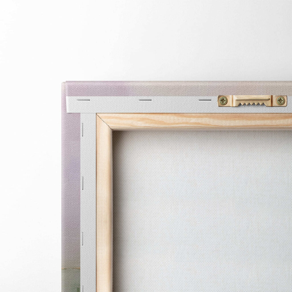 Painting of flowers on water