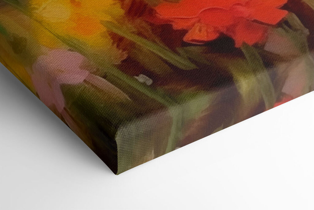 White rabbit in a flower field White rabbit in a flower field