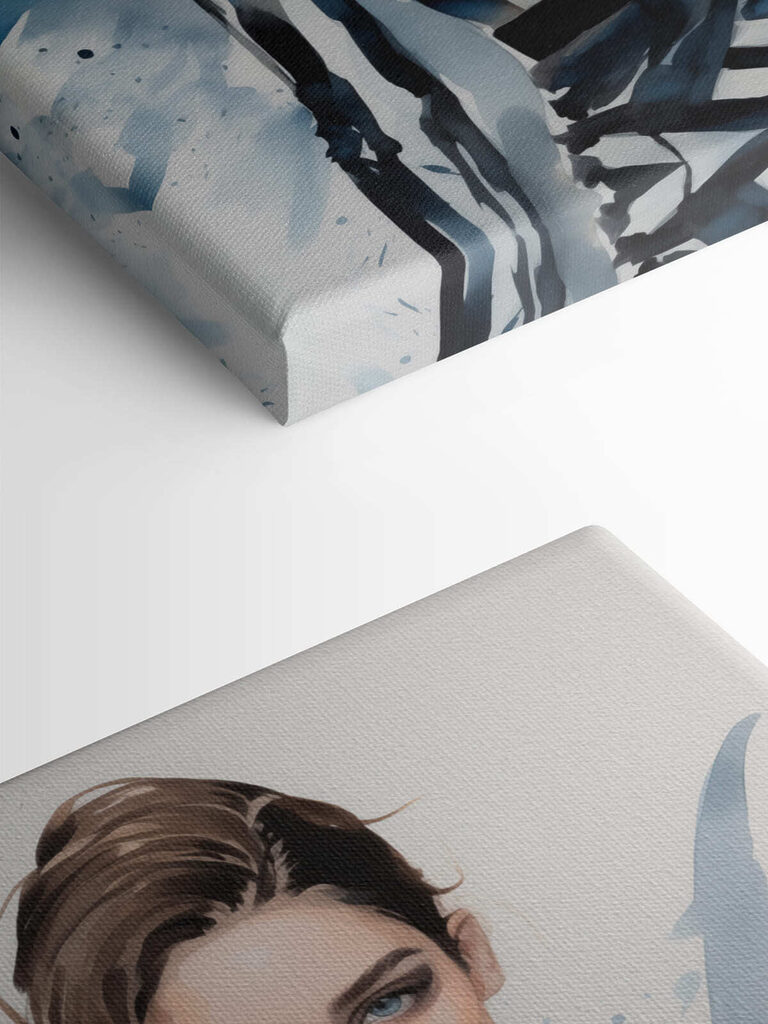 Woman in a striped jacket Woman in a striped jacket