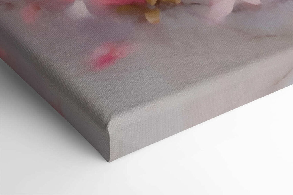 Painting of pink flowers