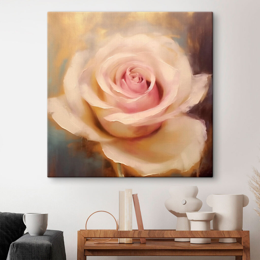Elegant rose in soft hues Elegant rose in soft hues