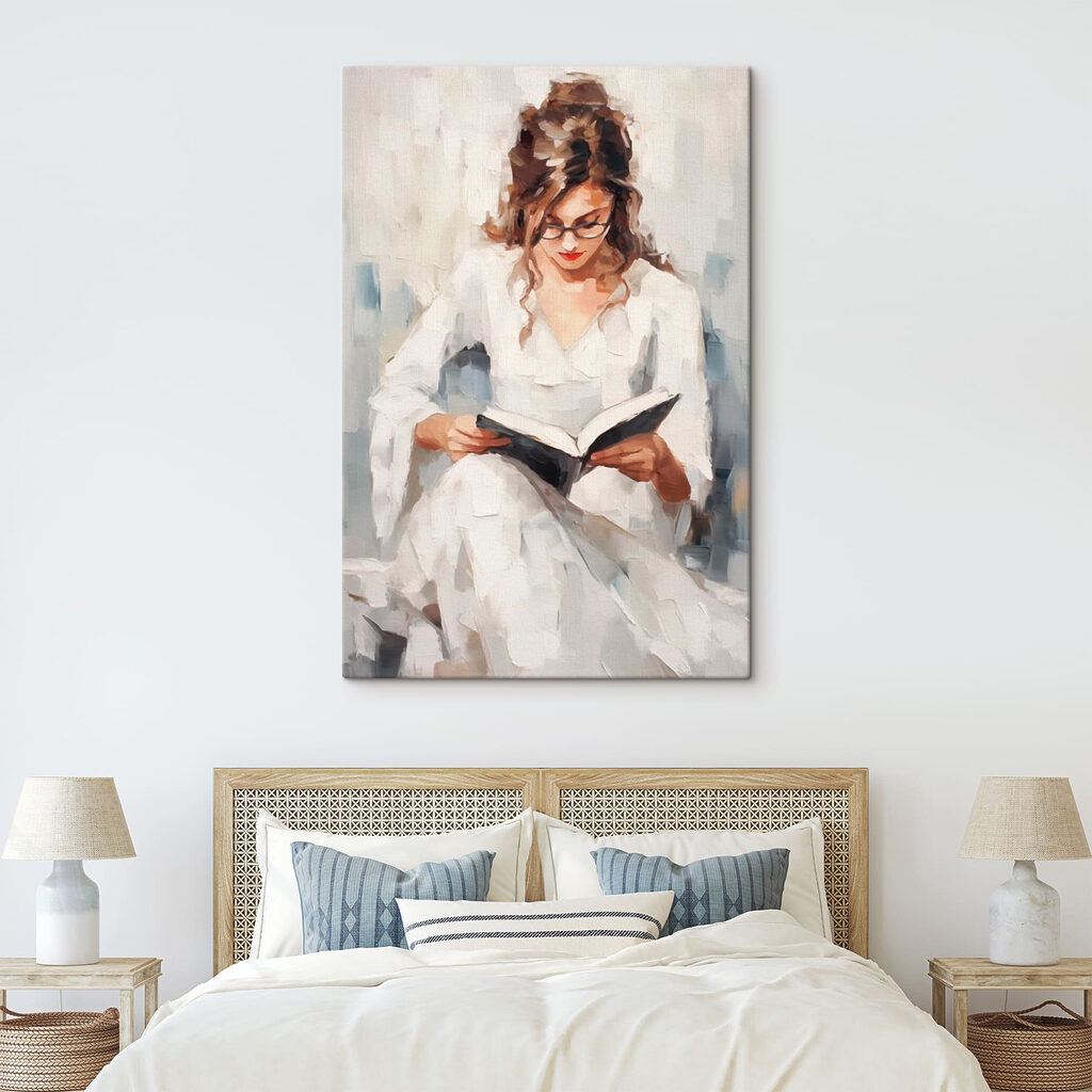 Woman reading a book Woman reading a book