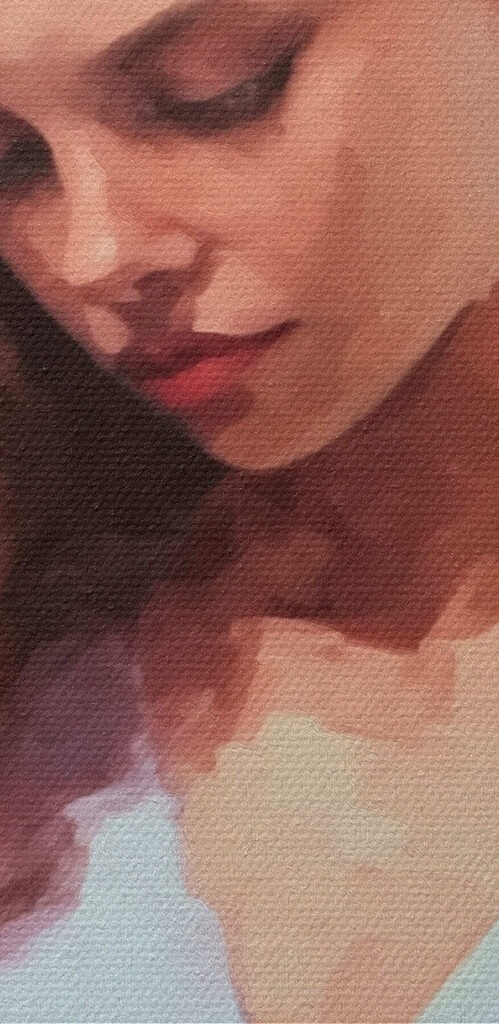 Woman holding a wine glass