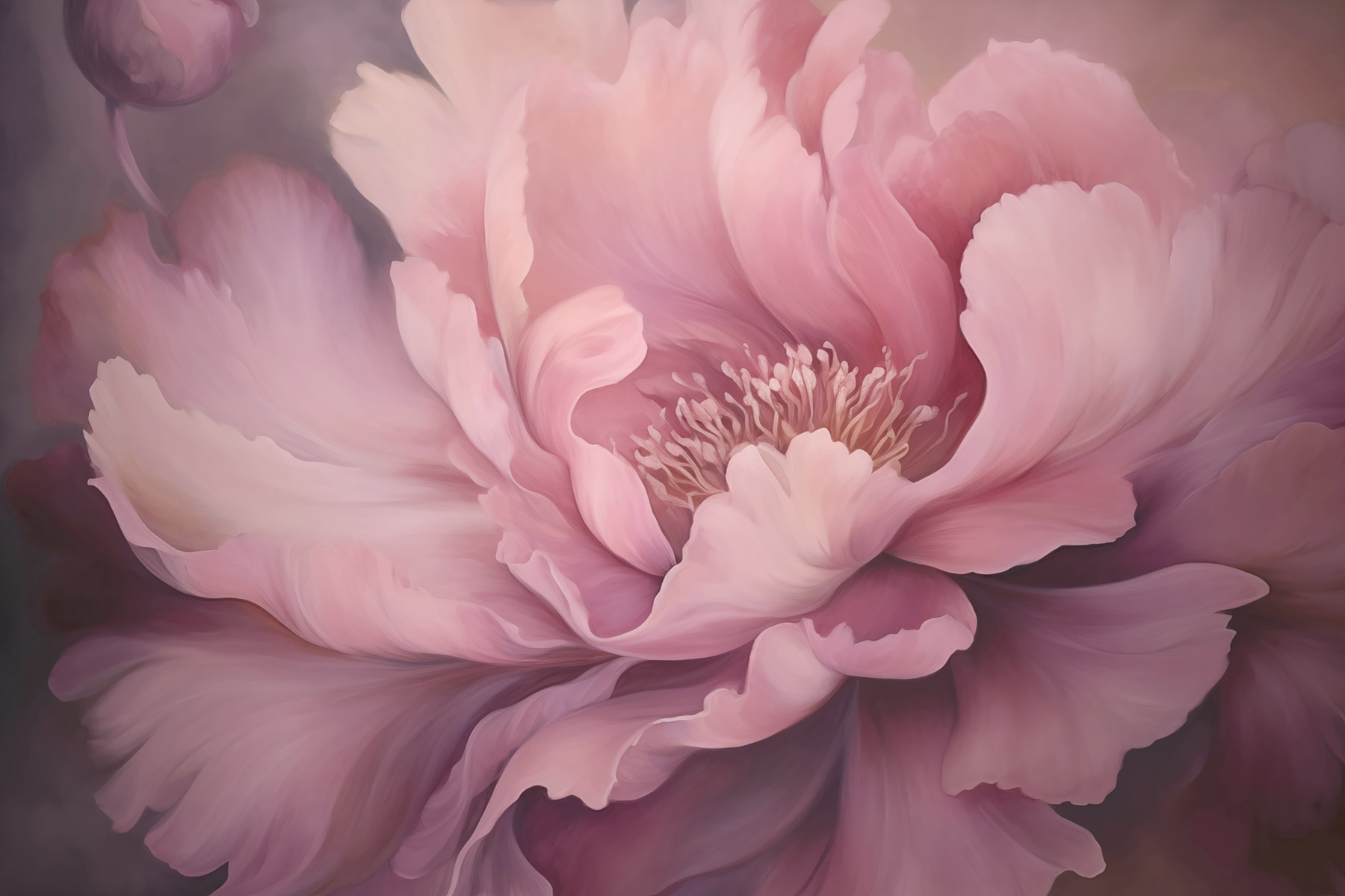 Delicate petals in soft hues