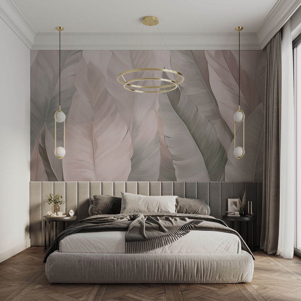 Soft hues in textured foliage patterns Soft hues in textured foliage patterns