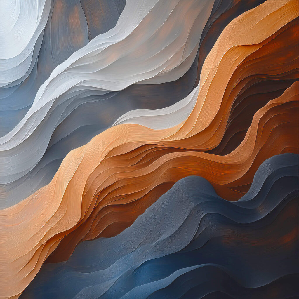 Flowing waves of color and texture Flowing waves of color and texture