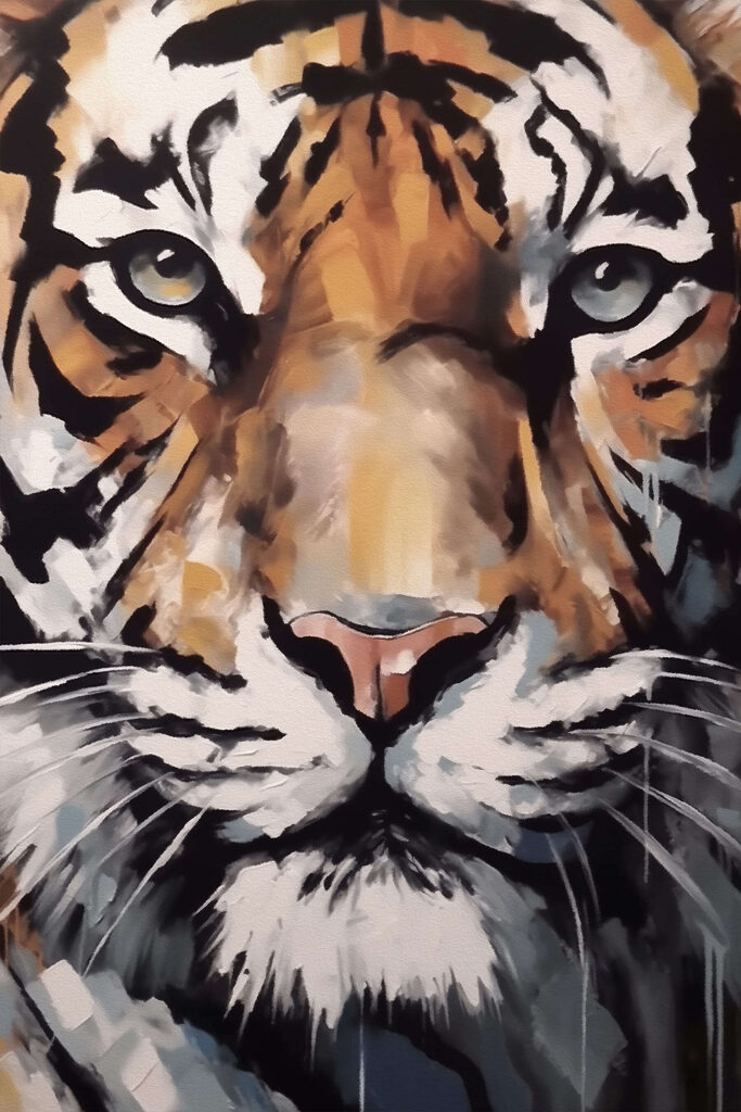 Painting of a tiger