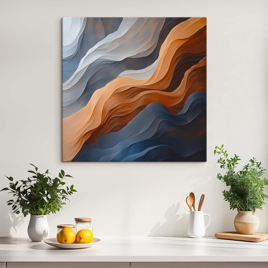 Flowing waves of color and texture Flowing waves of color and texture