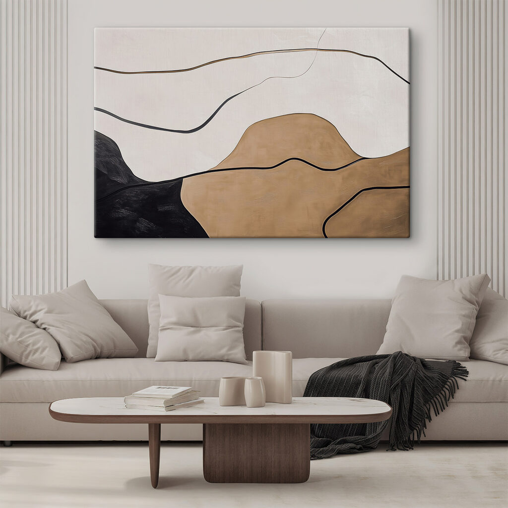 Black and white and brown lines Black and white and brown lines