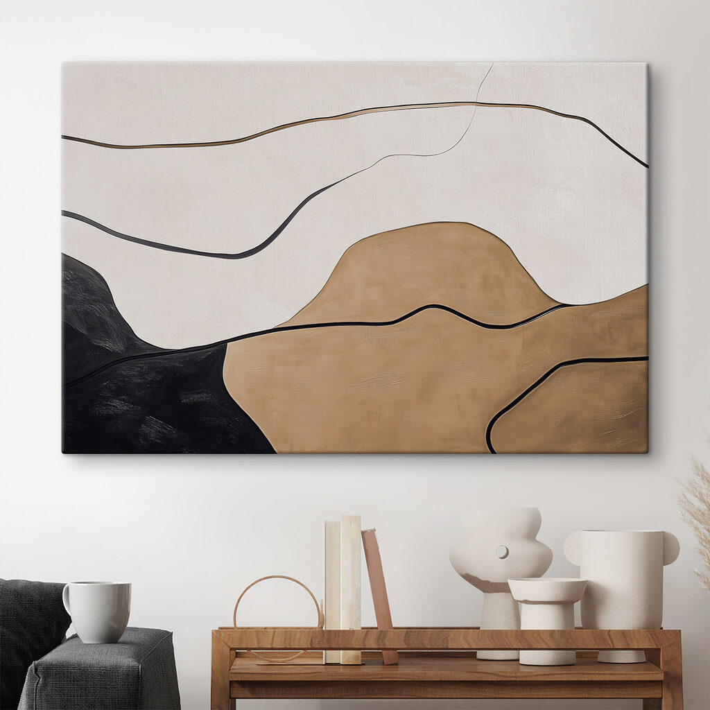 Black and white and brown lines Black and white and brown lines