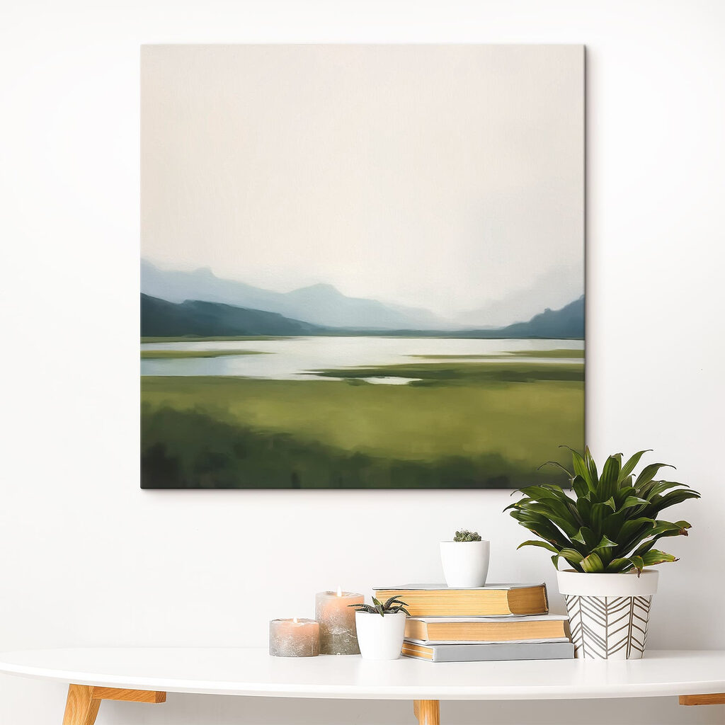 Lake surrounded by mountains Lake surrounded by mountains