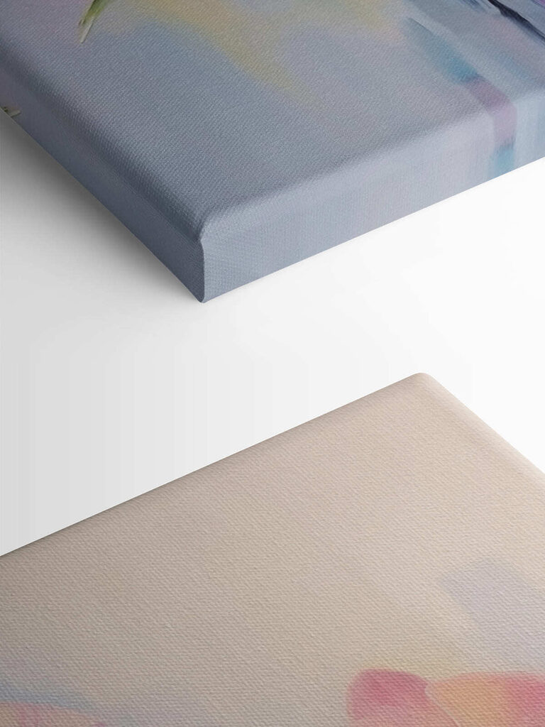 Painting of purple flowers Painting of purple flowers