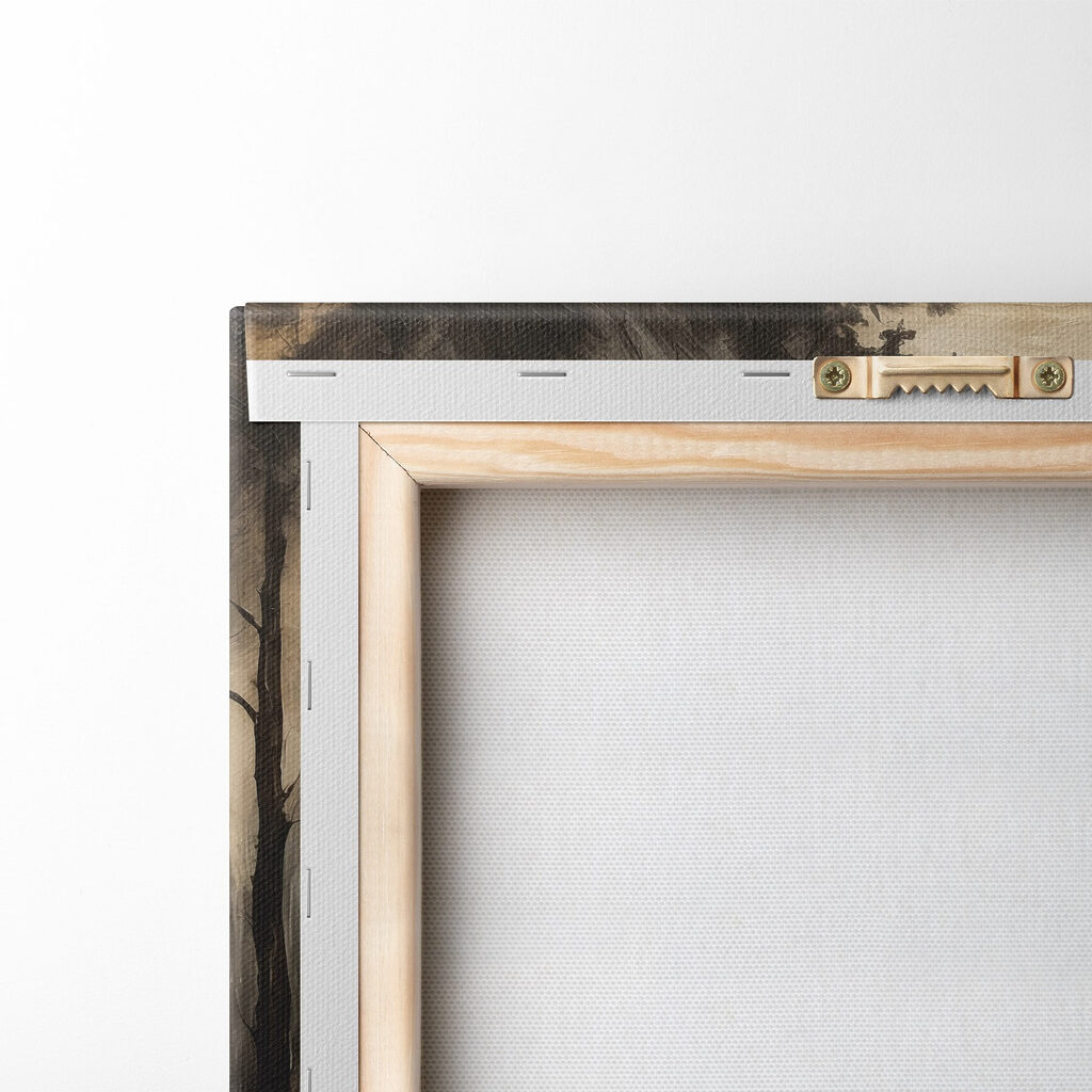 Painting of a forest with trees Painting of a forest with trees