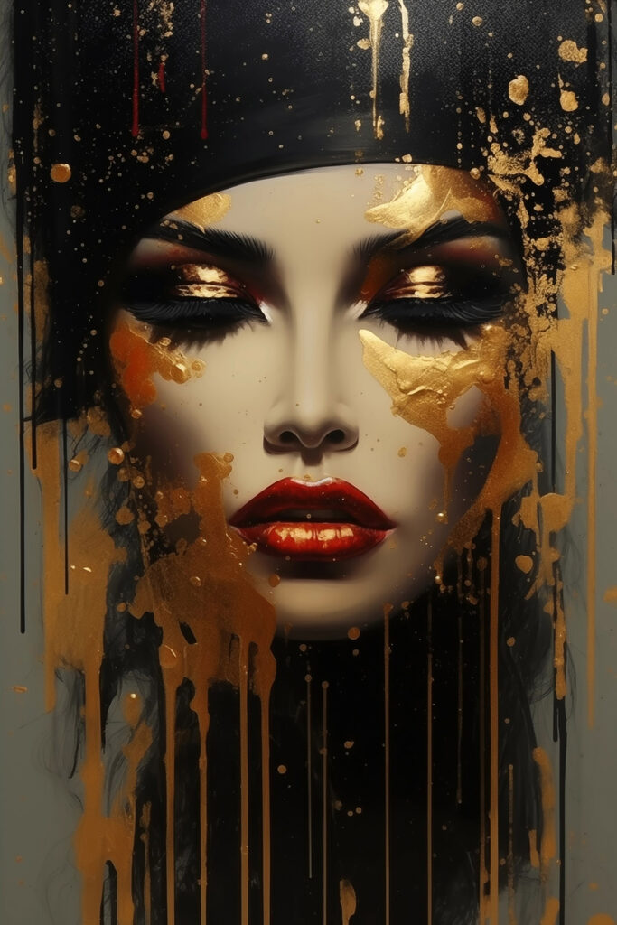 Captivating beauty in artistic expression Captivating beauty in artistic expression