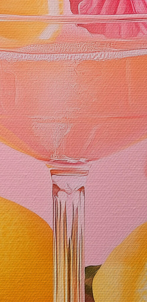 Glass with a drink and lemons Glass with a drink and lemons