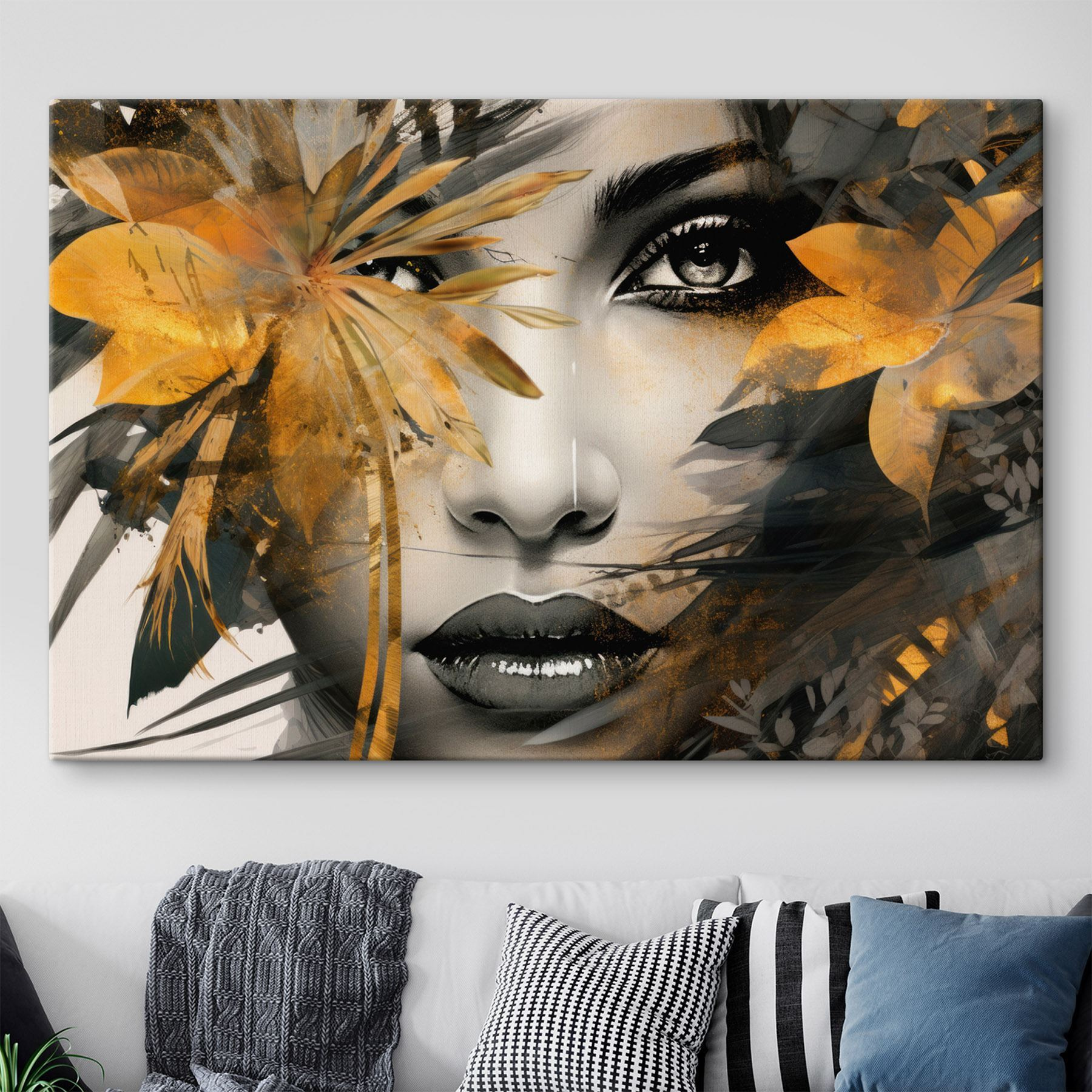 Mystical beauty surrounded by nature