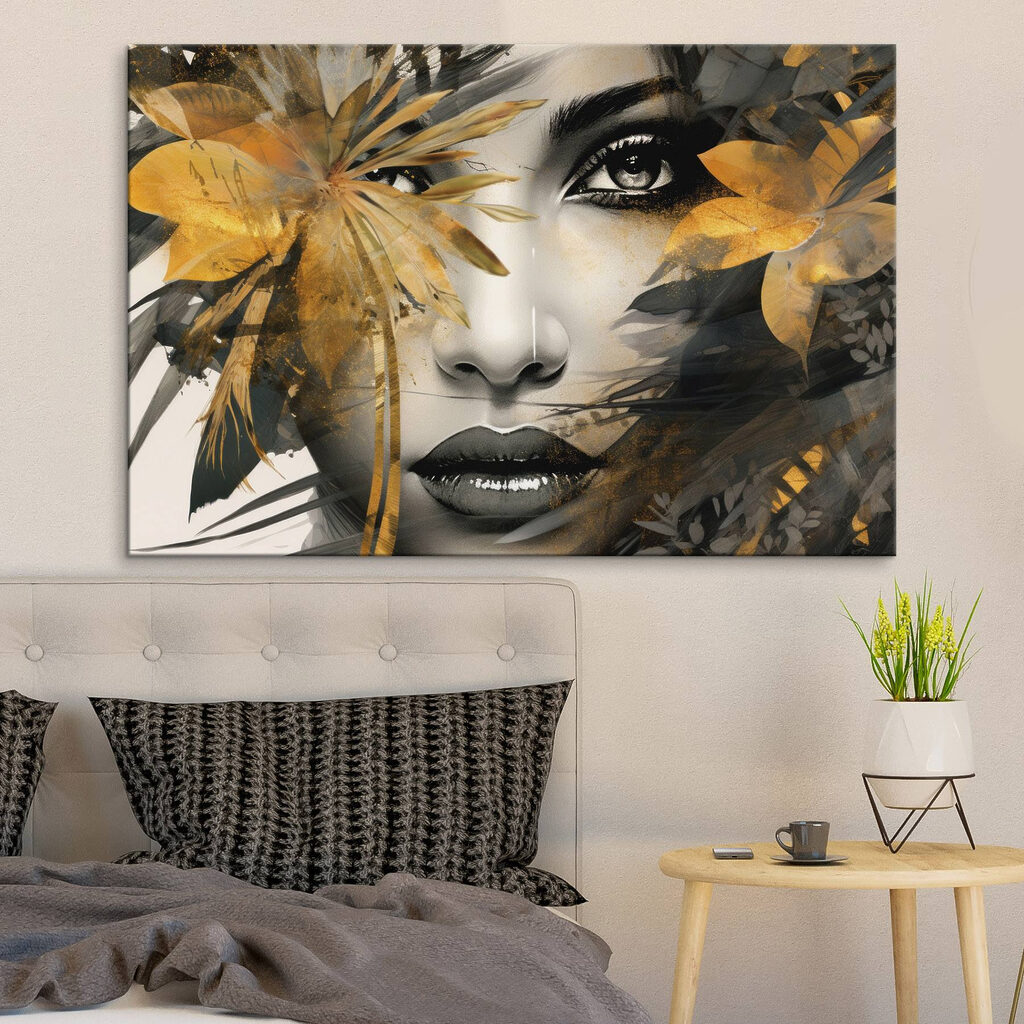 Mystical beauty surrounded by nature