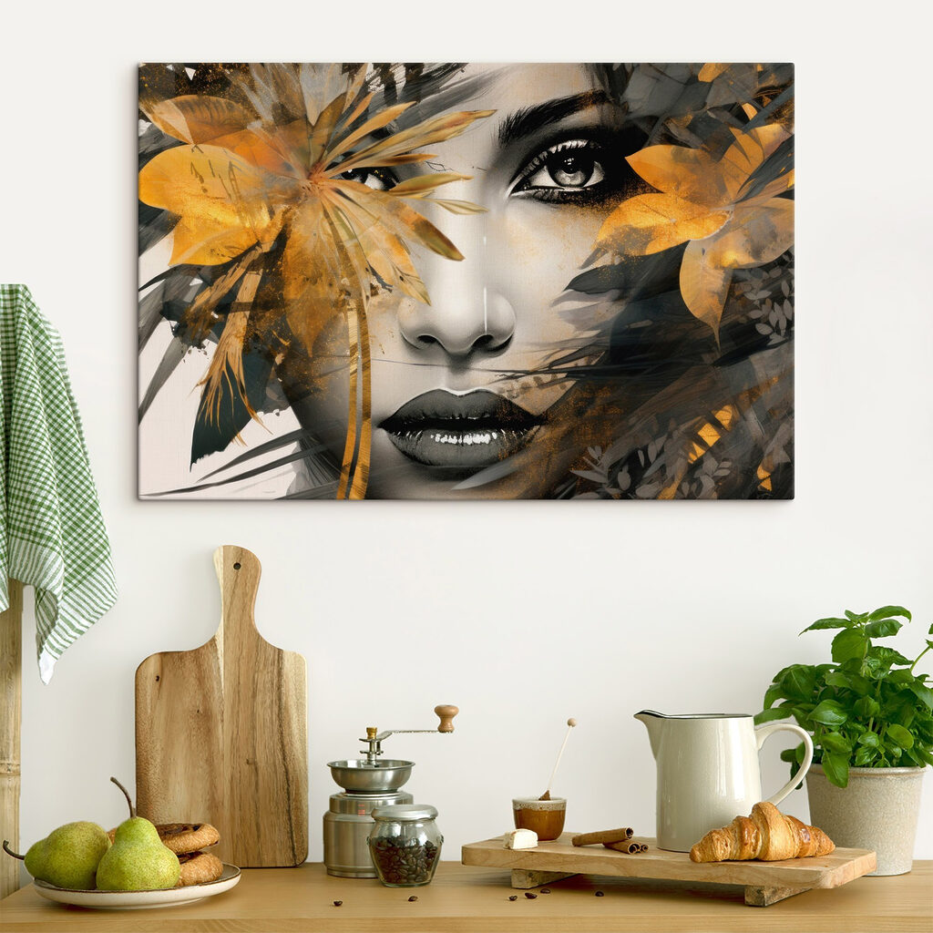 Mystical beauty surrounded by nature