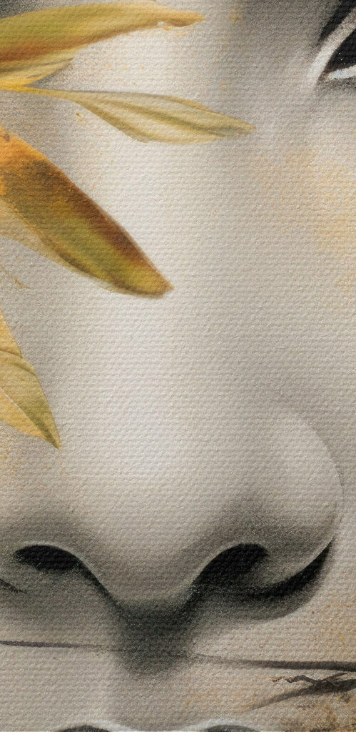 Mystical beauty surrounded by nature