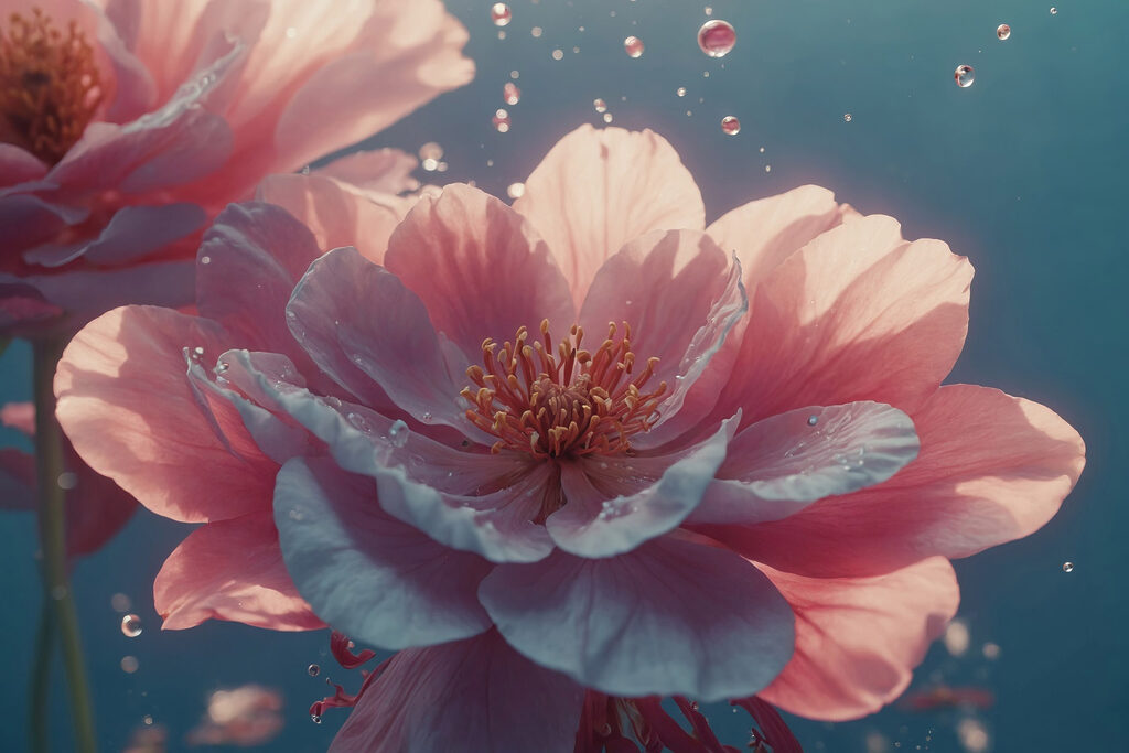 Delicate blooms in serene waters Delicate blooms in serene waters
