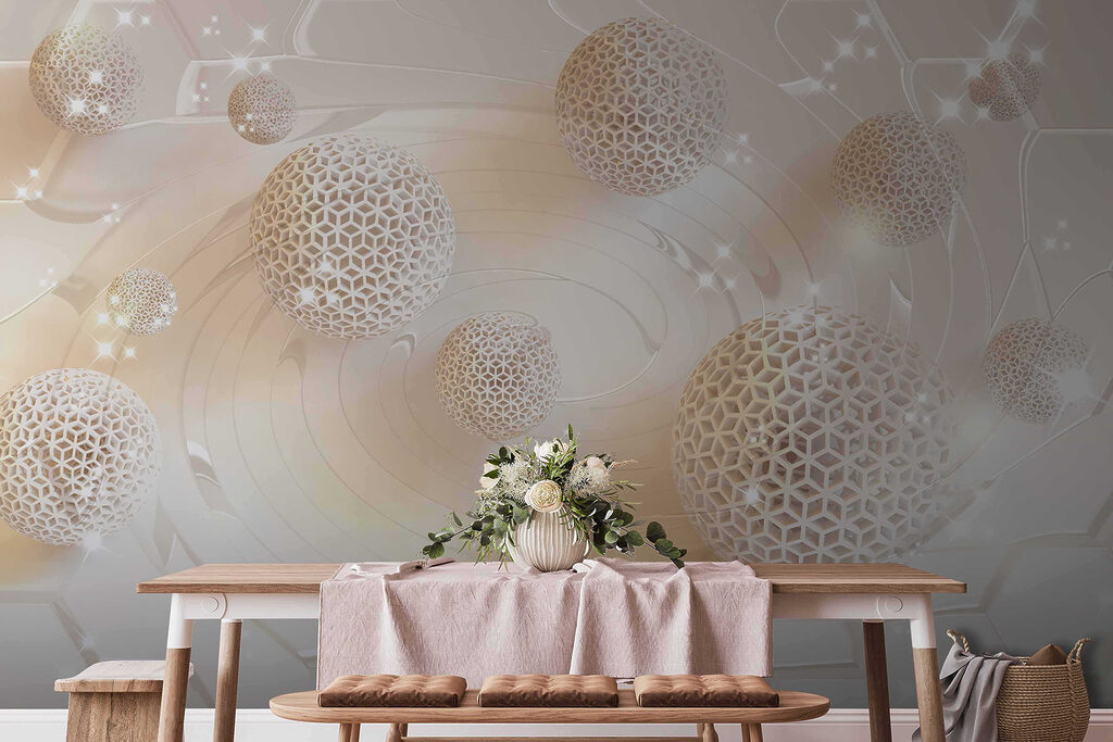 White balls with holes on it White balls with holes on it