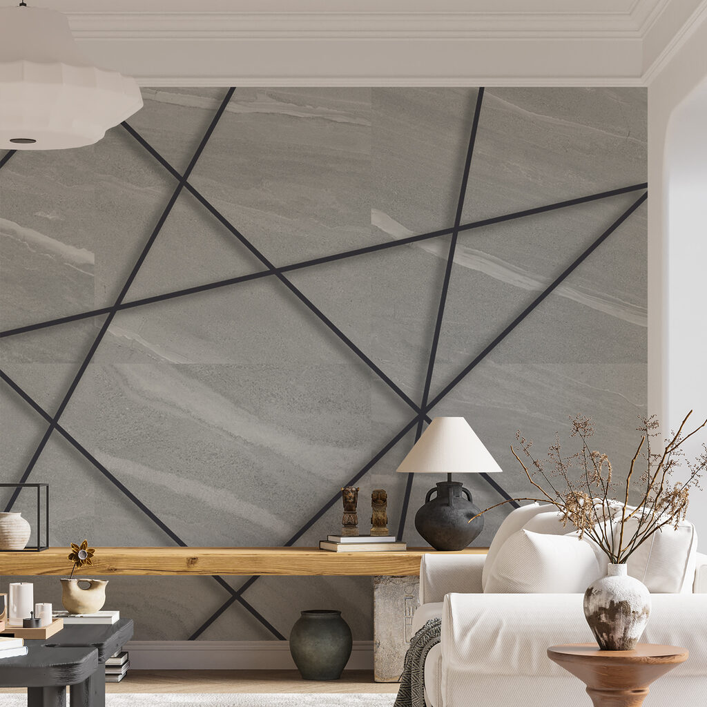 Black lines on a white surface