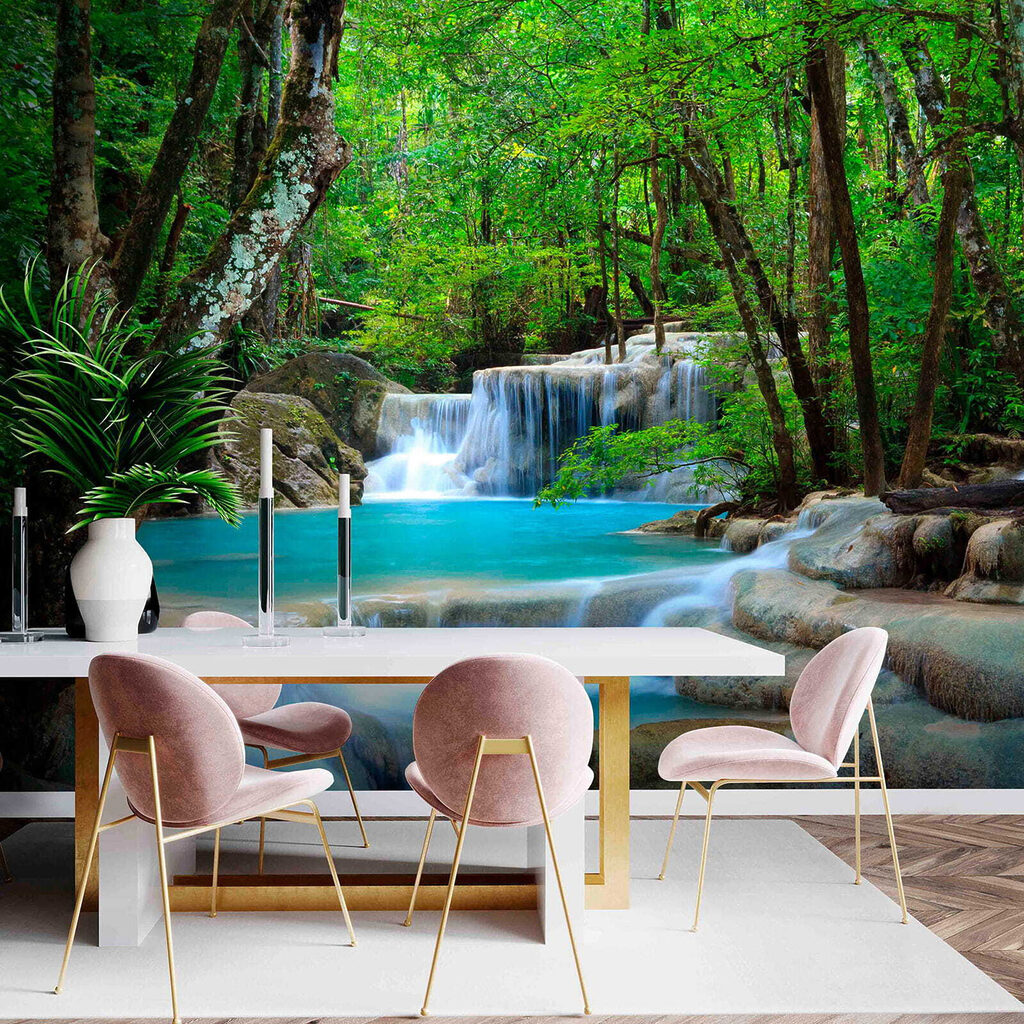 Waterfall in a forest Waterfall in a forest