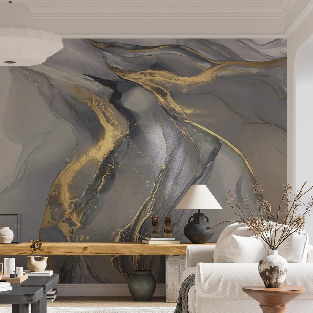 Elegant abstract art in muted tones