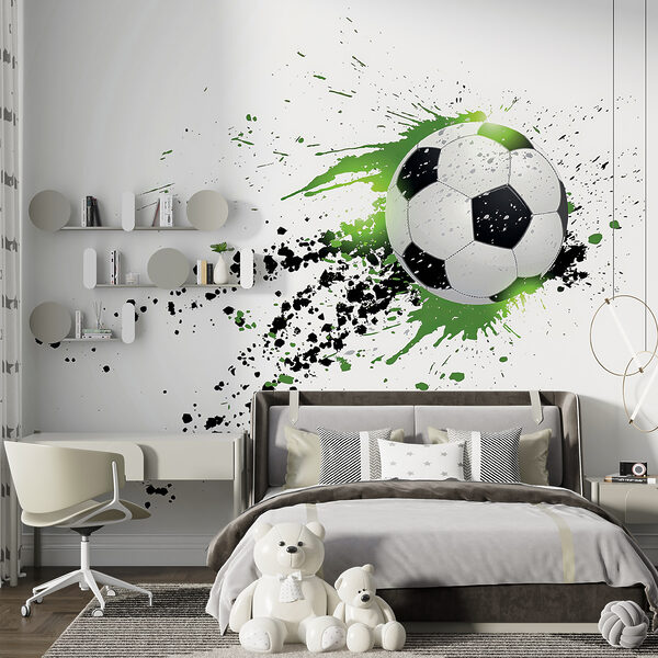 Futbalová lopta so striekancami farby Futbalová lopta so striekancami farby