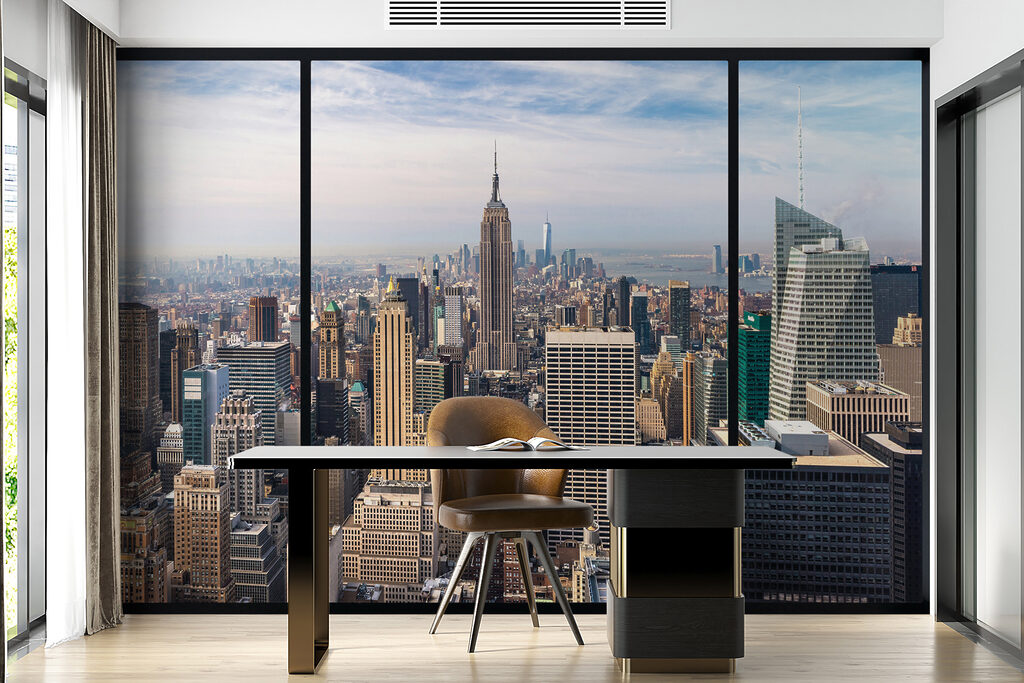 City with tall buildings City with tall buildings