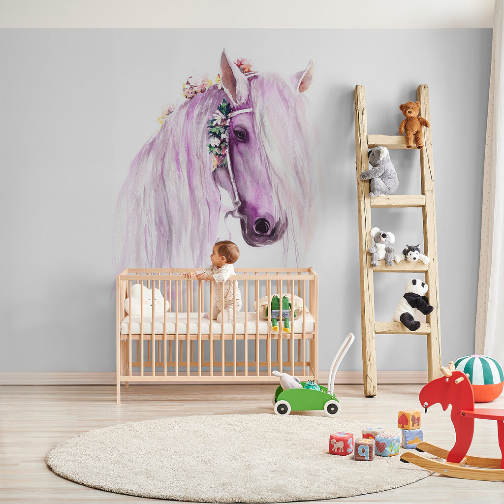 A watercolor of a horse A watercolor of a horse