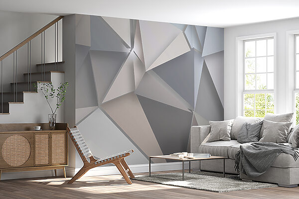 Abstraktné geometrické tvary v jemných farbách. Abstraktné geometrické tvary v jemných farbách.