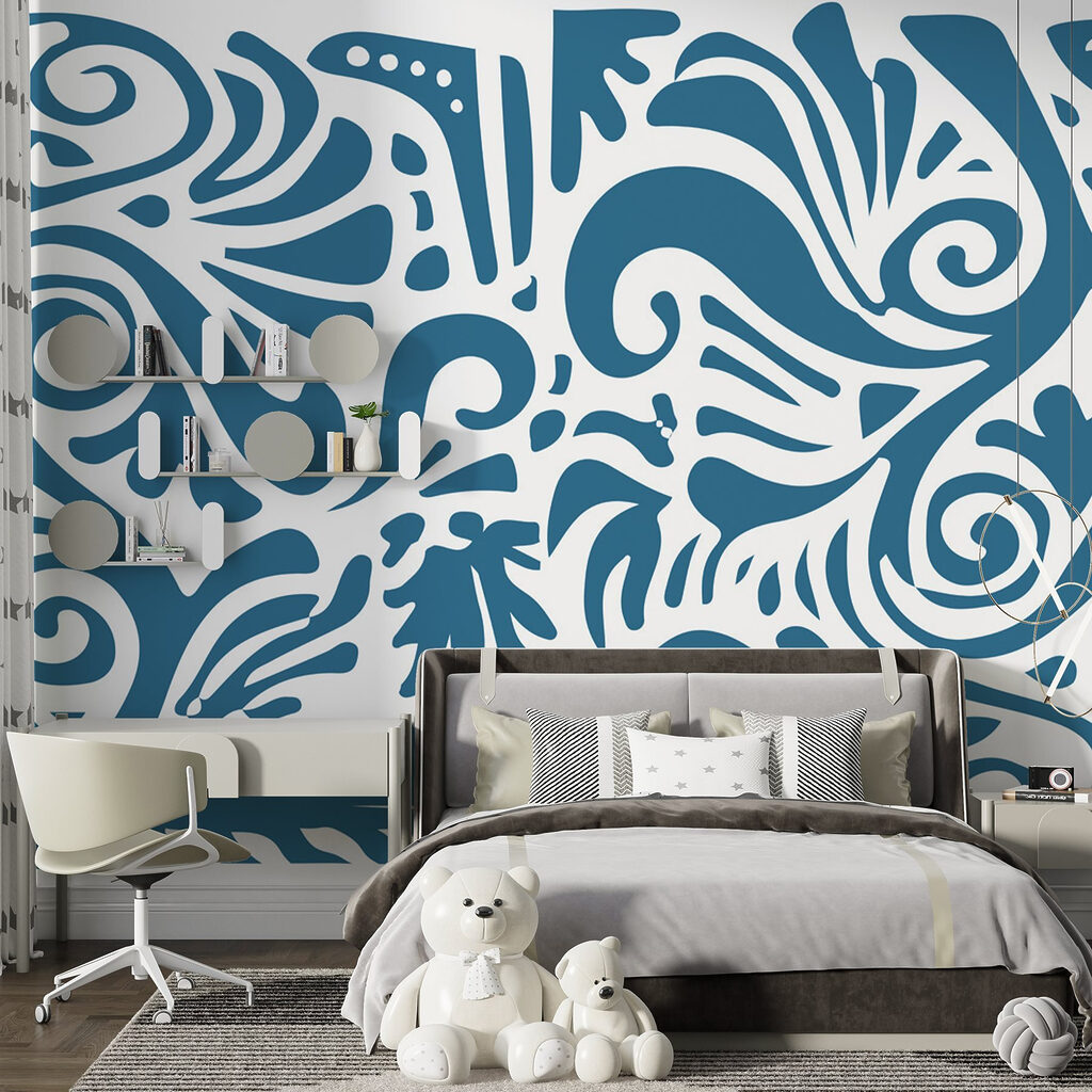 Blue and white pattern Blue and white pattern