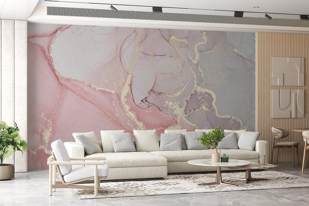 Ethereal pastel marble artistry unfolds
