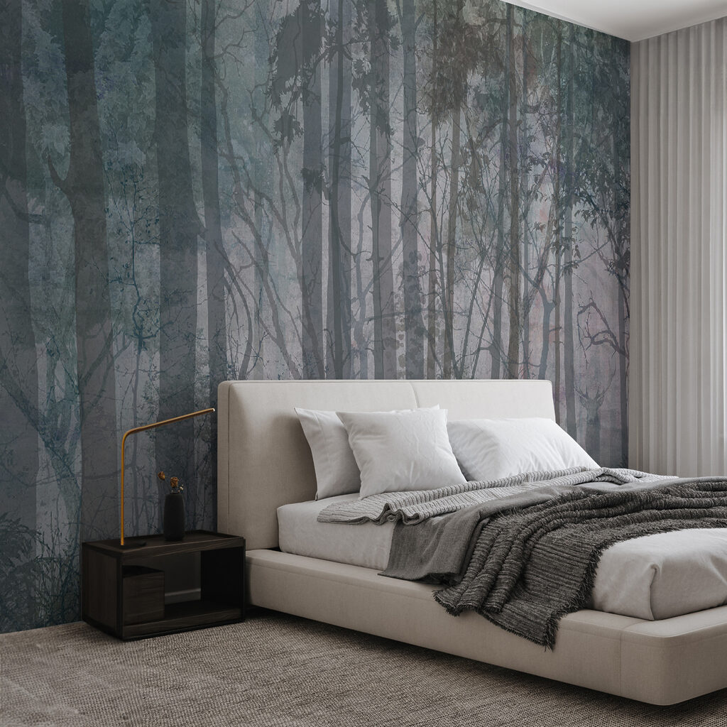 Group of trees in a forest