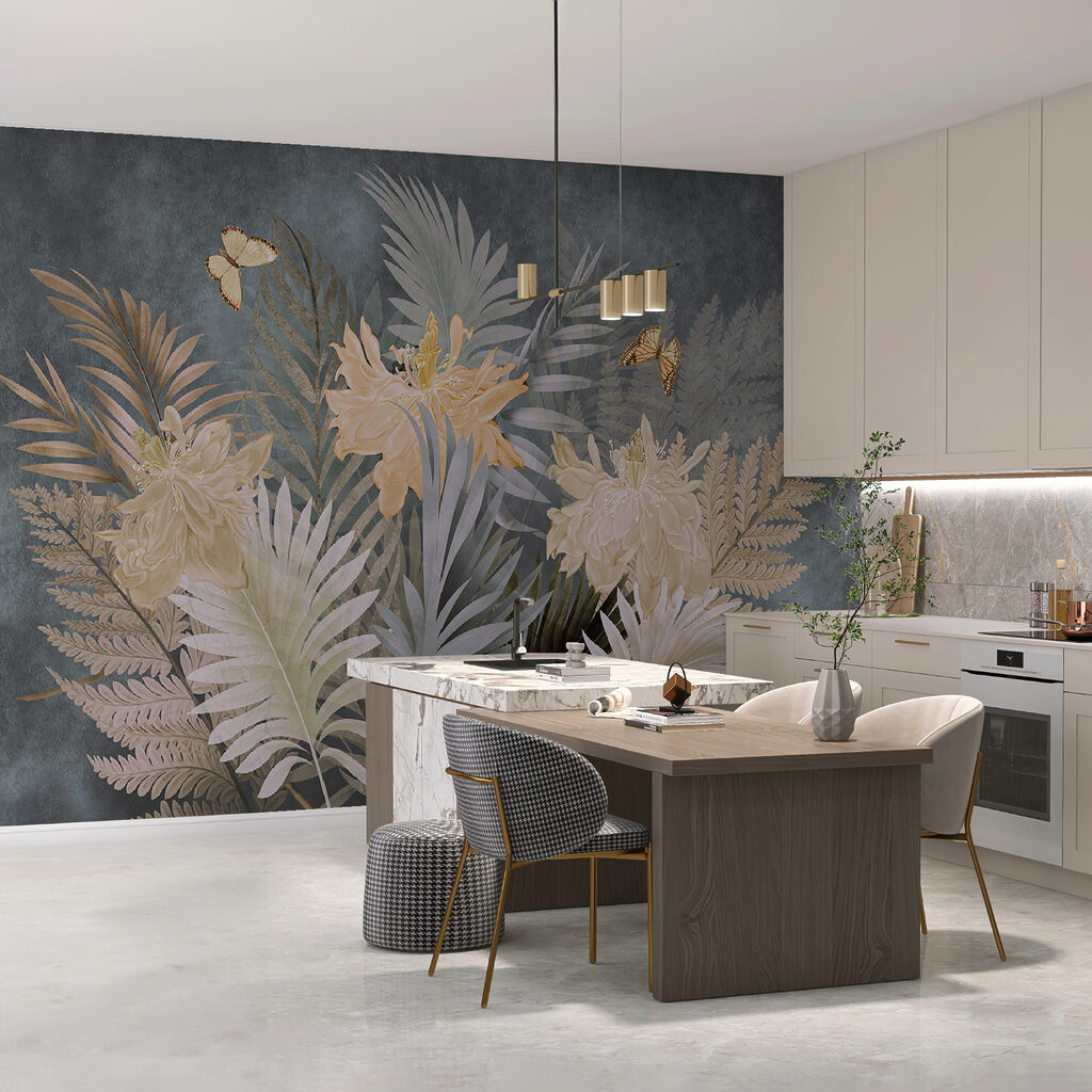 Elegant blooms and delicate butterflies Elegant blooms and delicate butterflies