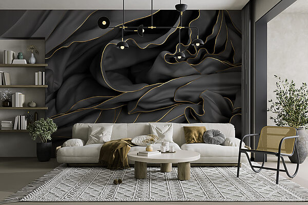 Textured fabric with elegant curves Textured fabric with elegant curves