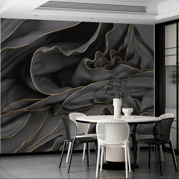 Textured fabric with elegant curves Textured fabric with elegant curves