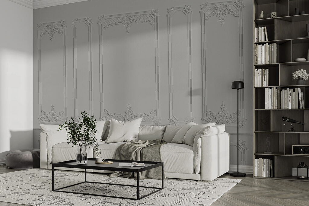 Wall with white walls