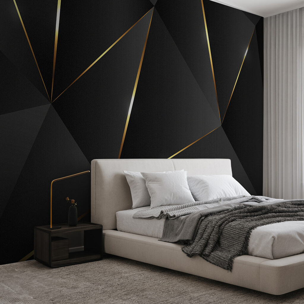 Abstract shapes with shimmering lines Abstract shapes with shimmering lines